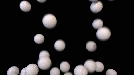 Golf-balls-fill-screen-transition-composite-overlay-4K